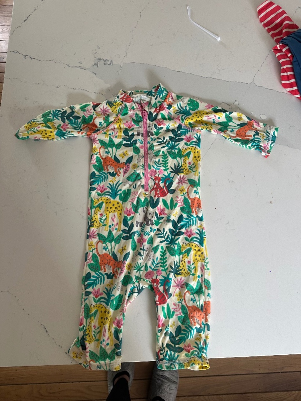 Baby Boden 18-24 months swimsuit animal print